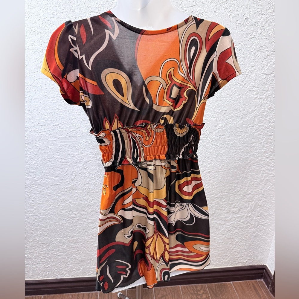 Colorful Abstract Print Dress - Picture 4 of 6